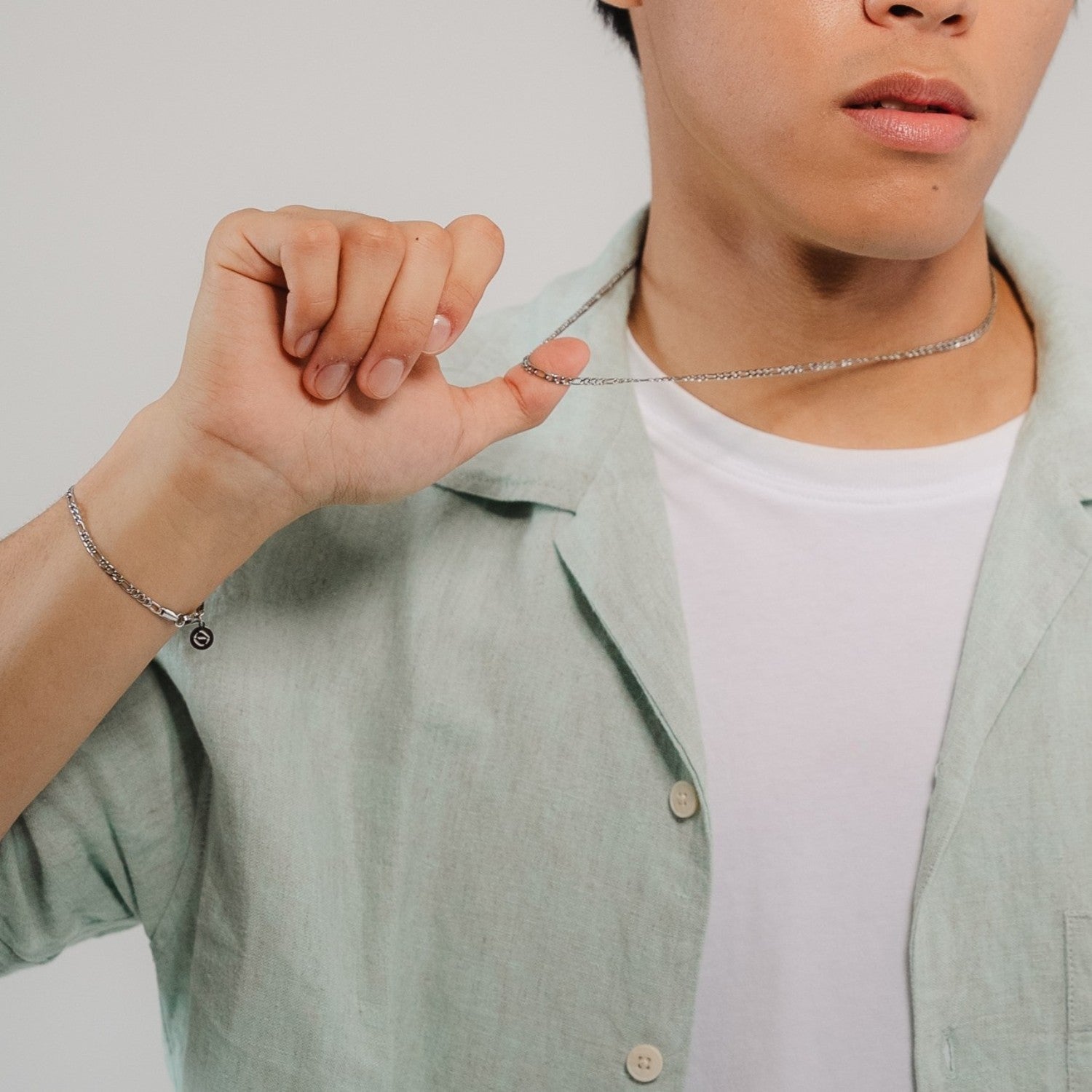 Flat Figaro Chain Necklace | 3mm