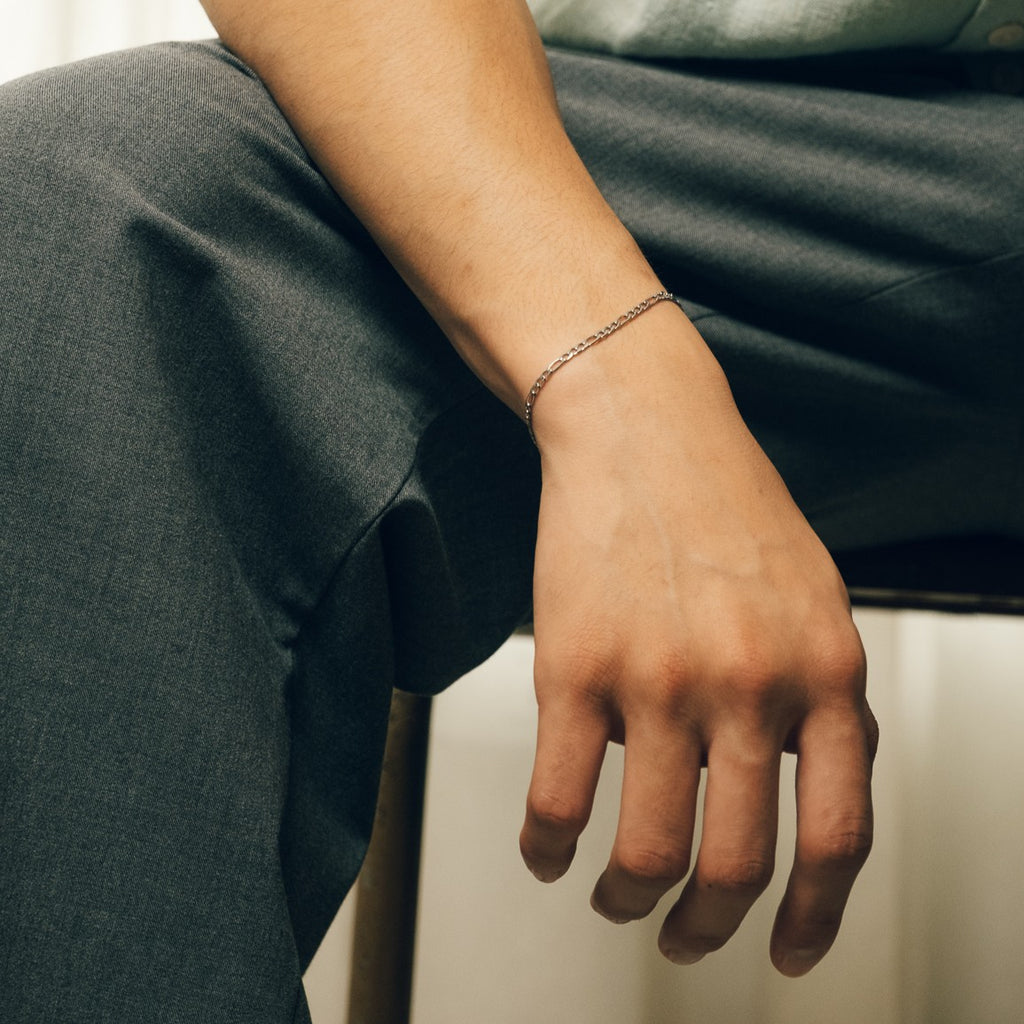 Flat Figaro Chain Bracelet | 3mm