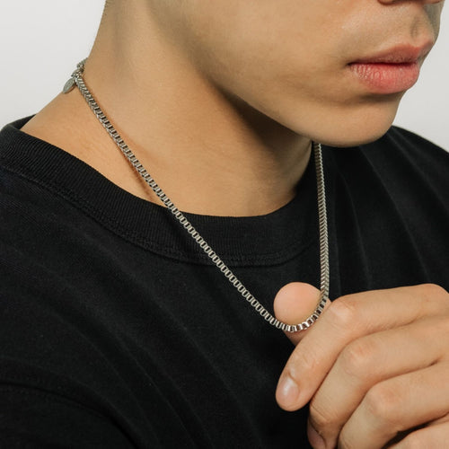 Column Chain Necklace | 3mm